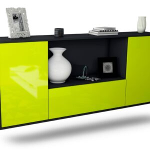 Sideboard Fort Collins, Grün, hängend (180x79x35cm)