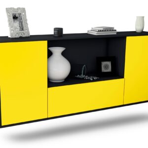 Sideboard Fort Collins, Gelb, hängend (180x79x35cm)