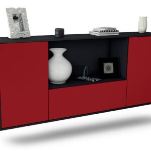 Sideboard Fort Collins, Bordeaux, hängend (180x79x35cm)