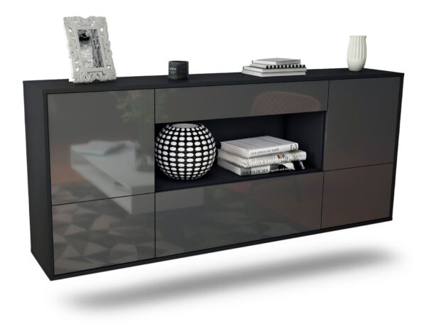 Sideboard East Los Angeles, Grau, hängend (180x79x35cm)