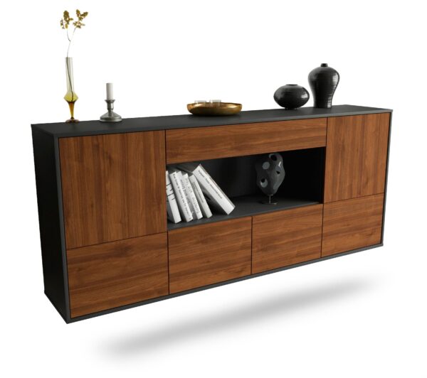Sideboard Fullerton, Walnuss, hängend (180x79x35cm)