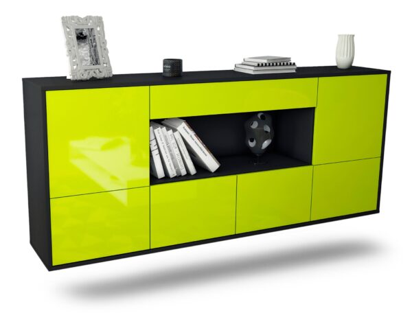 Sideboard Fullerton, Grün, hängend (180x79x35cm)