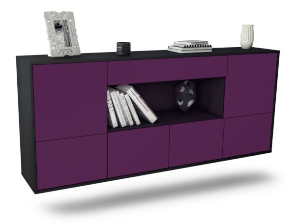 Sideboard Fullerton, Lila, hängend (180x79x35cm)