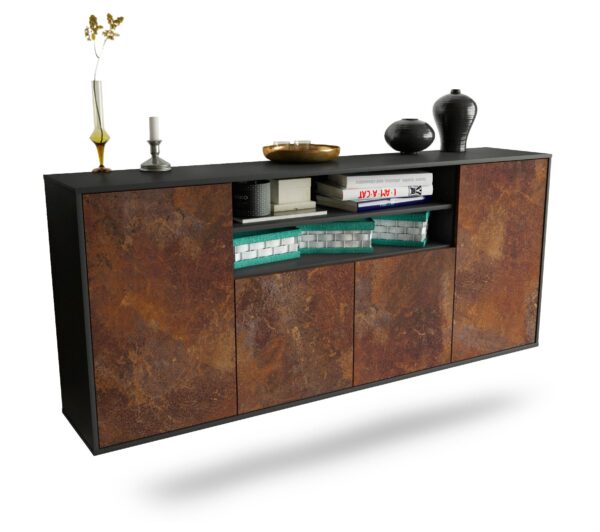 Sideboard Mesquite, Rost, hängend (180x79x35cm)