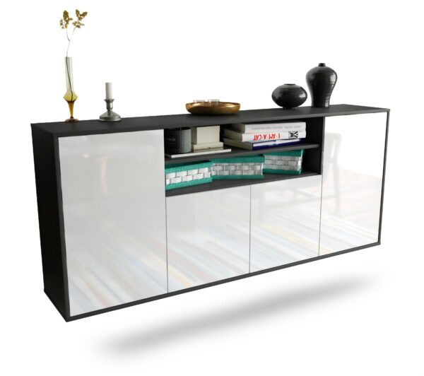 Sideboard Mesquite, Weiß, hängend (180x79x35cm)