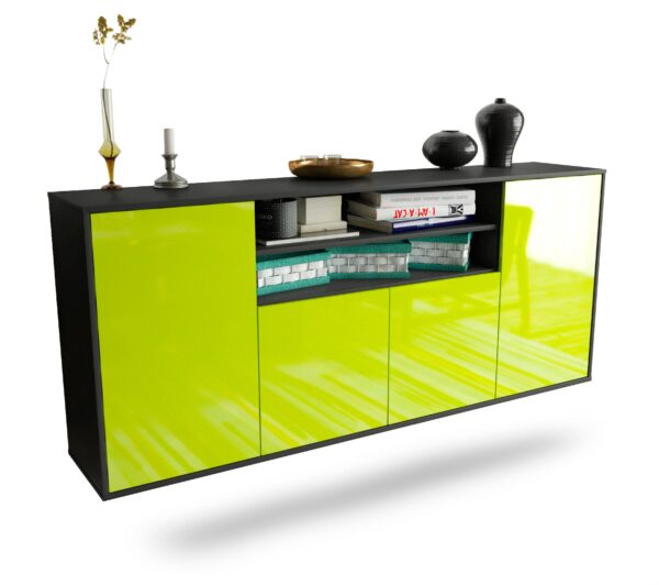 Sideboard Mesquite, Grün, hängend (180x79x35cm)