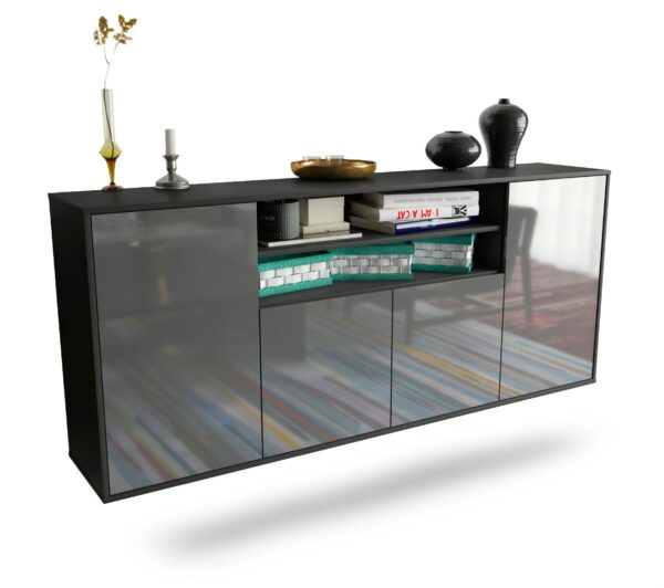 Sideboard Mesquite, Grau, hängend (180x79x35cm)