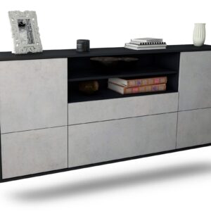 Sideboard Elk Grove, Beton, hängend (180x79x35cm)