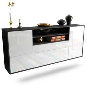 Sideboard Elk Grove, Weiß, hängend (180x79x35cm)