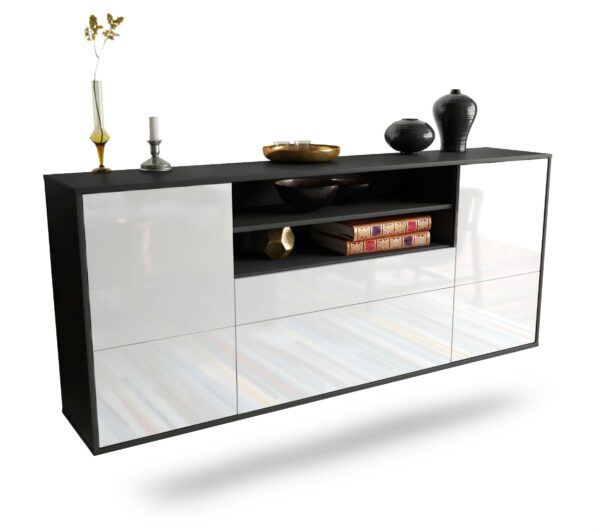 Sideboard Elk Grove, Weiß, hängend (180x79x35cm)