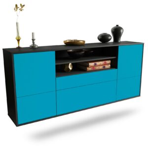 Sideboard Elk Grove, Türkis, hängend (180x79x35cm)