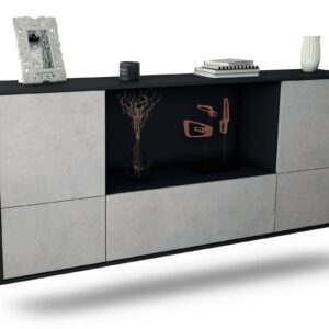 Sideboard Sunnyvale, Beton, hängend (180x79x35cm)