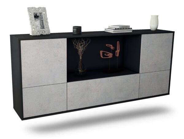 Sideboard Sunnyvale, Beton, hängend (180x79x35cm)