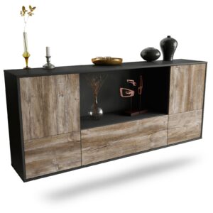 Sideboard Sunnyvale, Treibholz, hängend (180x79x35cm)