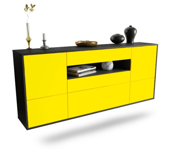 Sideboard Savannah, Gelb, hängend (180x79x35cm)
