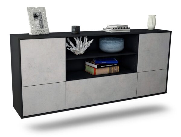 Sideboard Sterling Heights, Beton, hängend (180x79x35cm)