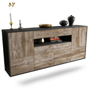 Sideboard McAllen, Treibholz, hängend (180x79x35cm)