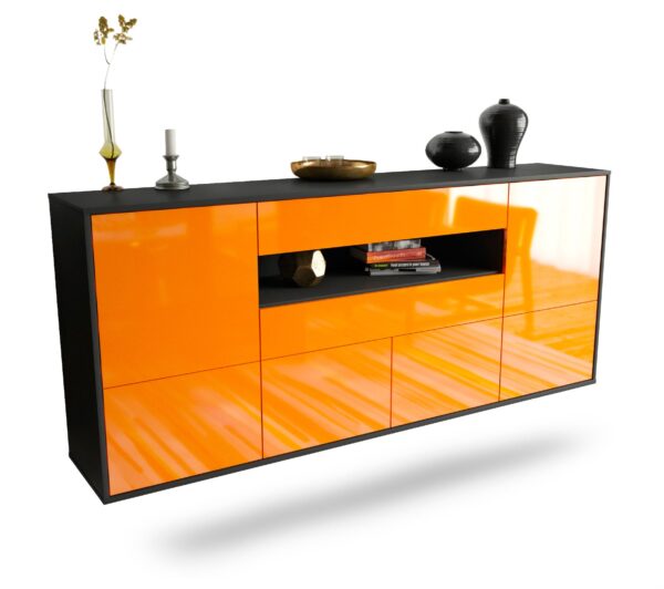 Sideboard McAllen, Orange, hängend (180x79x35cm)