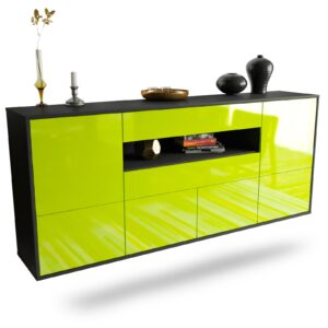 Sideboard McAllen, Grün, hängend (180x79x35cm)