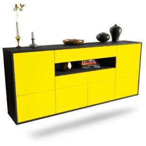 Sideboard McAllen, Gelb, hängend (180x79x35cm)