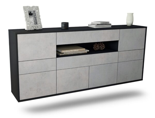 Sideboard Coral Springs, Beton, hängend (180x79x35cm)