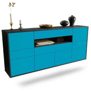 Sideboard Coral Springs, Türkis, hängend (180x79x35cm)