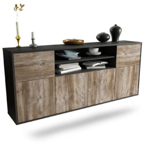 Sideboard Cedar Rapids, Treibholz, hängend (180x79x35cm)