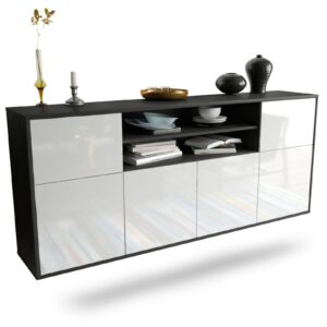 Sideboard Cedar Rapids, Weiß, hängend (180x79x35cm)