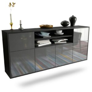Sideboard Cedar Rapids, Grau, hängend (180x79x35cm)