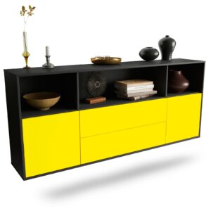 Sideboard Hartford, Gelb, hängend (180x79x35cm)