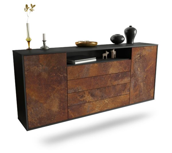 Sideboard New Haven, Rost, hängend (180x79x35cm)
