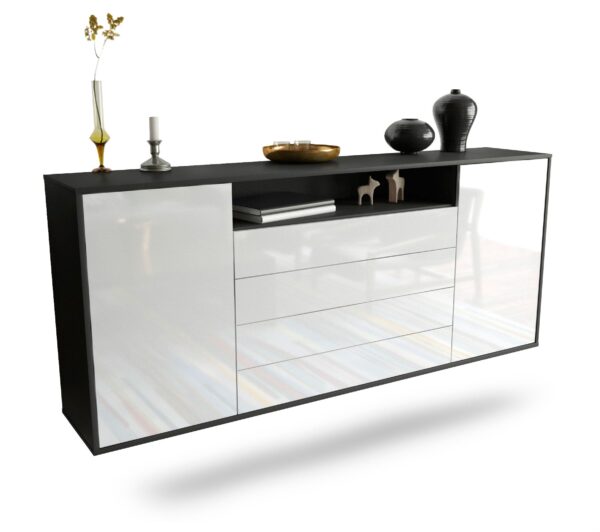 Sideboard New Haven, Weiß, hängend (180x79x35cm)