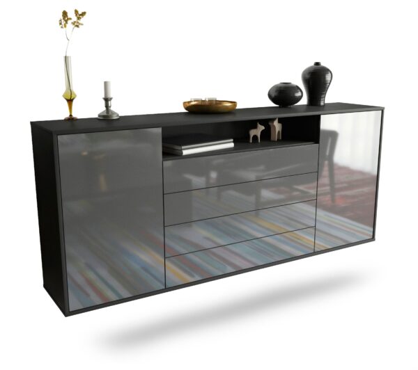 Sideboard New Haven, Grau, hängend (180x79x35cm)