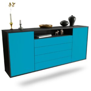 Sideboard New Haven, Türkis, hängend (180x79x35cm)