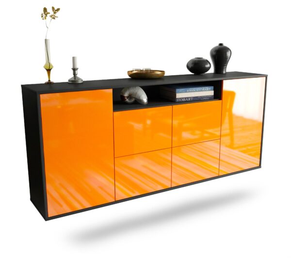 Sideboard Carrollton, Orange, hängend (180x79x35cm)