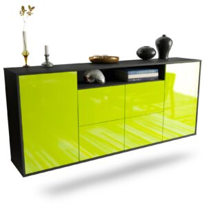 Sideboard Carrollton, Grün, hängend (180x79x35cm)