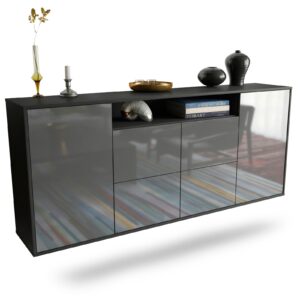 Sideboard Carrollton, Grau, hängend (180x79x35cm)