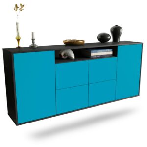 Sideboard Carrollton, Türkis, hängend (180x79x35cm)