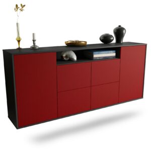 Sideboard Carrollton, Bordeaux, hängend (180x79x35cm)