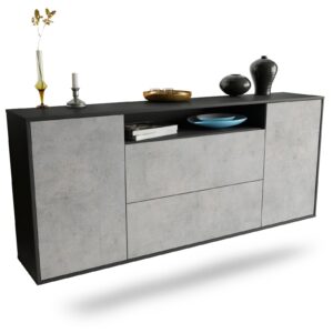 Sideboard Thousand Oaks, Beton, hängend (180x79x35cm)
