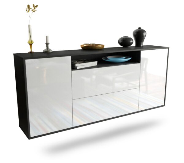 Sideboard Thousand Oaks, Weiß, hängend (180x79x35cm)
