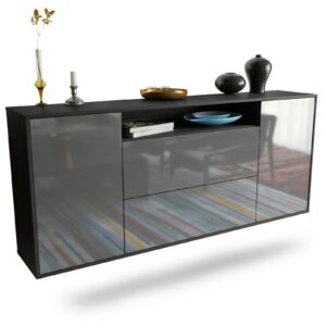 Sideboard Thousand Oaks, Grau, hängend (180x79x35cm)