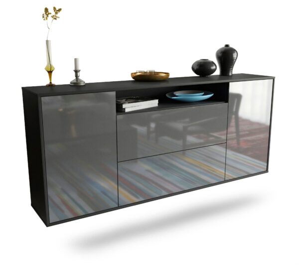 Sideboard Thousand Oaks, Grau, hängend (180x79x35cm)