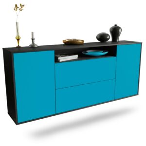 Sideboard Thousand Oaks, Türkis, hängend (180x79x35cm)