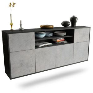 Sideboard Topeka, Beton, hängend (180x79x35cm)