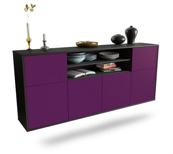 Sideboard Topeka, Lila, hängend (180x79x35cm)