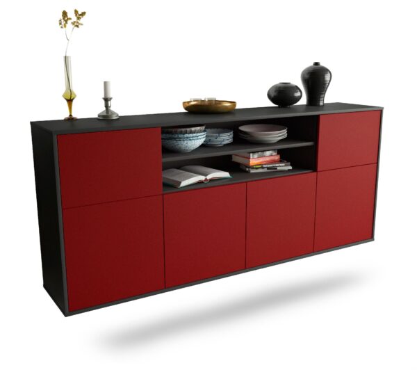 Sideboard Topeka, Bordeaux, hängend (180x79x35cm)