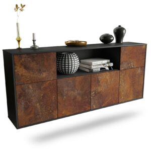 Sideboard West Valley City, Rost, hängend (180x79x35cm)