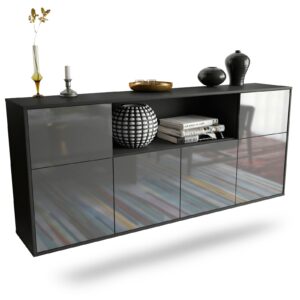 Sideboard West Valley City, Grau, hängend (180x79x35cm)