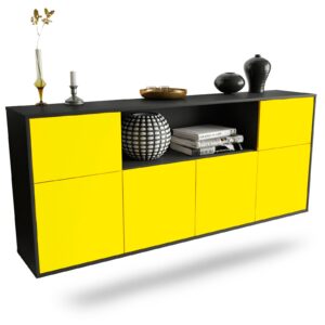 Sideboard West Valley City, Gelb, hängend (180x79x35cm)